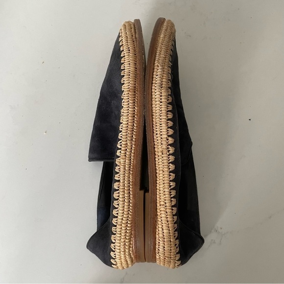 Vince Jalen Suede Raffia Espadrilles - Picture 7 of 9